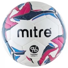 Мяч футзал. "MITRE Pro Futsal HyperSeam" арт.BB1351WG7, р.4, глян.ПУ, гибридн.сш,бут.кам,бел-гол-роз