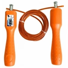 R18157-3 Скакалка из троса со счетчиком 2,8 м. (оранжевая)