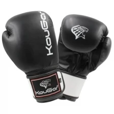 Перчатки боксерские KouGar KO400-6, 6oz, черный