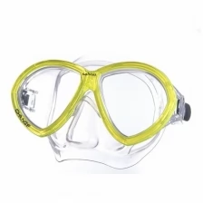 Маска для плав. "Salvas Change Mask", артCA195C2TGSTH, закален.стекло, Silflex, р. Senior, желтый