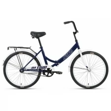 Велосипед ALTAIR CITY 24 (рост 16" 1ск. скл.) 2021, темно-синий/серый