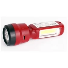 Ultraflash LED53764 (фонарь акк 4В, красн., 2LED, 3 Вт, 2 реж, USB, бокс са) (Цена за: 1 шт.)