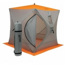 Палатка зимняя Helios куб, 1,8 × 1,8 м, цвет orange lumi/gray