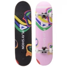 Скейтборд PLAYSHION Glich (розовый) PL21-Skate-Glich