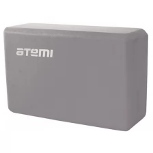 Блок для йоги Atemi, AYB01GY, 225х145х75, серый
