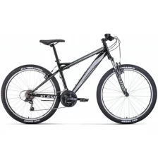 Велосипед FORWARD FLASH 26 1.2 (26" 21 ск. рост. 15") 2022, черный/серый, RBK22FW26646