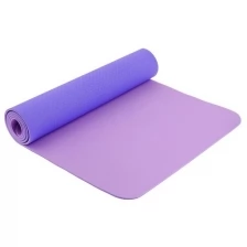 Коврик для йоги 183 х 61 х 0,6 см, двухцветный, цвет розовый 4736802