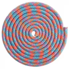 Скакалка для гимнастики утяжелённая с люрексом, 3 м, цвет мультицвет