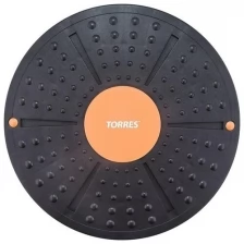 Балансирующий диск TORRES арт.AL1011, диаметр 40 см., нескользящее покрытие, черно-оранжевый