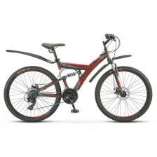 Велосипед Stels Focus MD 26" 21-SP V010*LU088523*LU073825 *18" Чёрный/красный