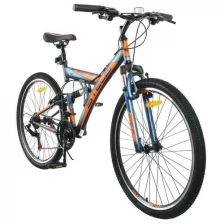 Велосипед 26" Stels Focus V, V030, цвет темно-синий/оранжевый, размер 18" 6581342