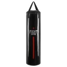 Мешок боксёрский FIGHT EMPIRE, на ленте ременной, чёрный, 120 см, d=35 см, 40 кг