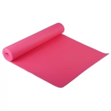 Коврик для йоги 173 × 61 × 0,6 см, цвет розовый