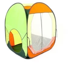 Палатка 4 грани «Квадрат увеличенный», зелёный/оранж/лимон/салатовый