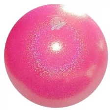 Мяч гимнастический PASTORELLI New Generation GLITTER, 18 см, FIG, цвет розовый флуоресцентный HV