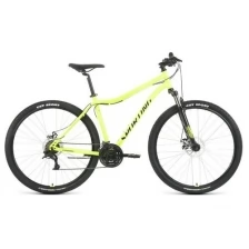 Велосипед 29" Forward Sporting 2.2 D, цвет ярко-зелёный/чёрный, размер рамы 21"