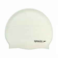 Шапочка для плавания SPEEDO Plain Flat Silicone Cap, 8-709910010, белый, силикон