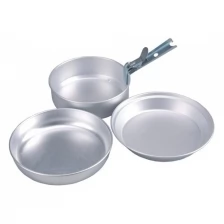 Набор посуды AceCamp 2 person set 1651 серебристый/алюминий