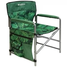 Кресло складное 1 КС1/2 с тропическими листьями темный (2/1) .