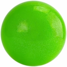 Мяч для художественной гимнастики AGP-19-05 d19 см, ПВХ, зеленый с блестками