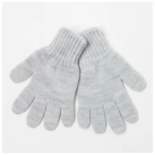 Перчатки для девочки А.401, цвет серый, размер 12