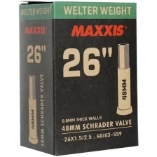 Велокамера Maxxis 2022 Welter Weight 26X1.50/2.50 Lsv Авто Ниппель 48 0.8Mm