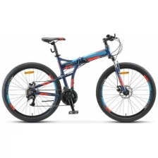 Велосипед складной STELS Pilot 950 MD 26" V011 рама 19 темно-синий (собран и настроен) 2022