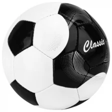 Мяч футбольный TORRES Classic, 32 панели PVC, ручная сшивка, бело-чёрный, размер 5