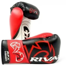 Боксерские перчатки боевые Rival RFX Guerrero HDE-F Pro Fight Black/Red/White 8 унций