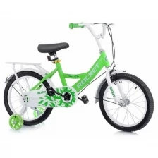 Велосипед детский 2-х колесный 16" ROCKET, цвет зеленый