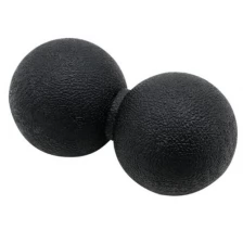 Массажный мяч для фитнеса, йоги и пилатеса, сдвоенный, черный, 11,5 см