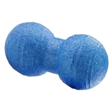 Массажный мяч для фитнеса, йоги и пилатеса, сдвоенный, синий, 12 см