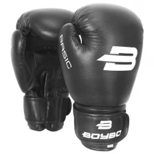 Перчатки боксёрские BoyBo Basic к/з, 12 OZ, цвет черный BoyBo 4580143 .