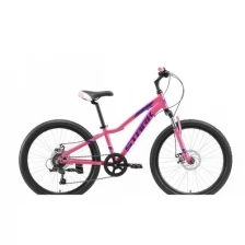 Велосипед STARK Bliss 24.1 D-21г. (розовый-фиолетовый-белый)