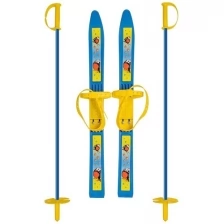 Лыжи детские олимпик Цикл -спорт Снегири 66/75 см, с палками