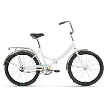 Велосипед FORWARD VALENCIA 24 1.0 (24" 1 ск. рост. 16") 2022, белый/оранжевый, RBK22FW24071