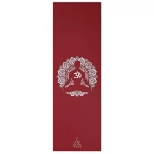 Коврик для йоги, фитнеса и пилатеса Dream Om Red Germany, 4,5 мм, бордовый, в индивидуальной упаковке