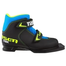 Ботинки лыжные Trek Laser NN75 ИК, черный, лого лайм неон, размер 37