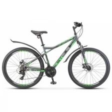 Велосипед "STELS Navigator-710 MD 27,5" -18" -21г. V020 (антрацитовый-зеленый-черный)