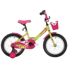 Велосипед NOVATRACK Twist-16"-20г. (зелено-розовый) 161TWIST.GNP20