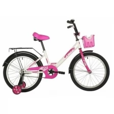 Велосипед FOXX Simple 20"+корзина- 21г. (розовый) 204Simple.PN21