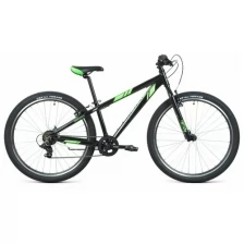 Велосипед FORWARD Toronto 26 1.0-13"-21г. (черный-ярко-зеленый)