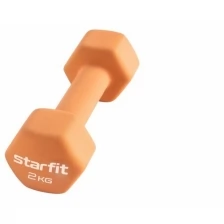 Гантель STARFIT неопреновая Core DB-201, 2 кг, шт (оранжевый) (УТ-00018831)