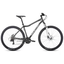 Велосипед FORWARD SPORTING 29 2.0 D (29" 21 ск. рост. 17") 2022, черный/белый, RBK22FW29902