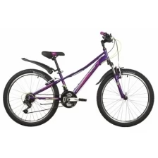 Велосипед NOVATRACK Valiant-24"-10"-18s-22г. (фиолетовый) 24Sh18v.VALIANT.10VL22