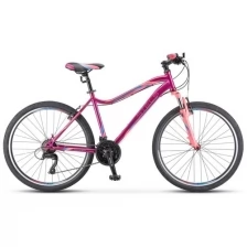 STELS Велосипед Stels Miss 5000 V 26 V050 (2021) 16 фиолетовый/розовый (требует финальной сборки)