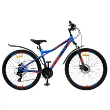 Велосипед 27,5" Stels Navigator-710 MD, V020, цвет синий/чёрный/красный, размер рамы 18"