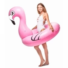 Надувной круг для плавания Floatie Kings 120см фламинго, розовый