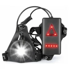 Электрический фонарь/ Фонарь с зарядкой/ Светодиодный фонарик/ Фонарь для бега нагрудный, ZDK