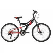 Велосипед FOXX FREELANDER 24" (2021) (Велосипед FOXX 24" FREELANDER черный, сталь, размер 14")